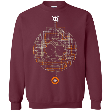 Sweatshirts Maroon / Small LABYRINTH OF DEATH Crewneck Sweatshirt