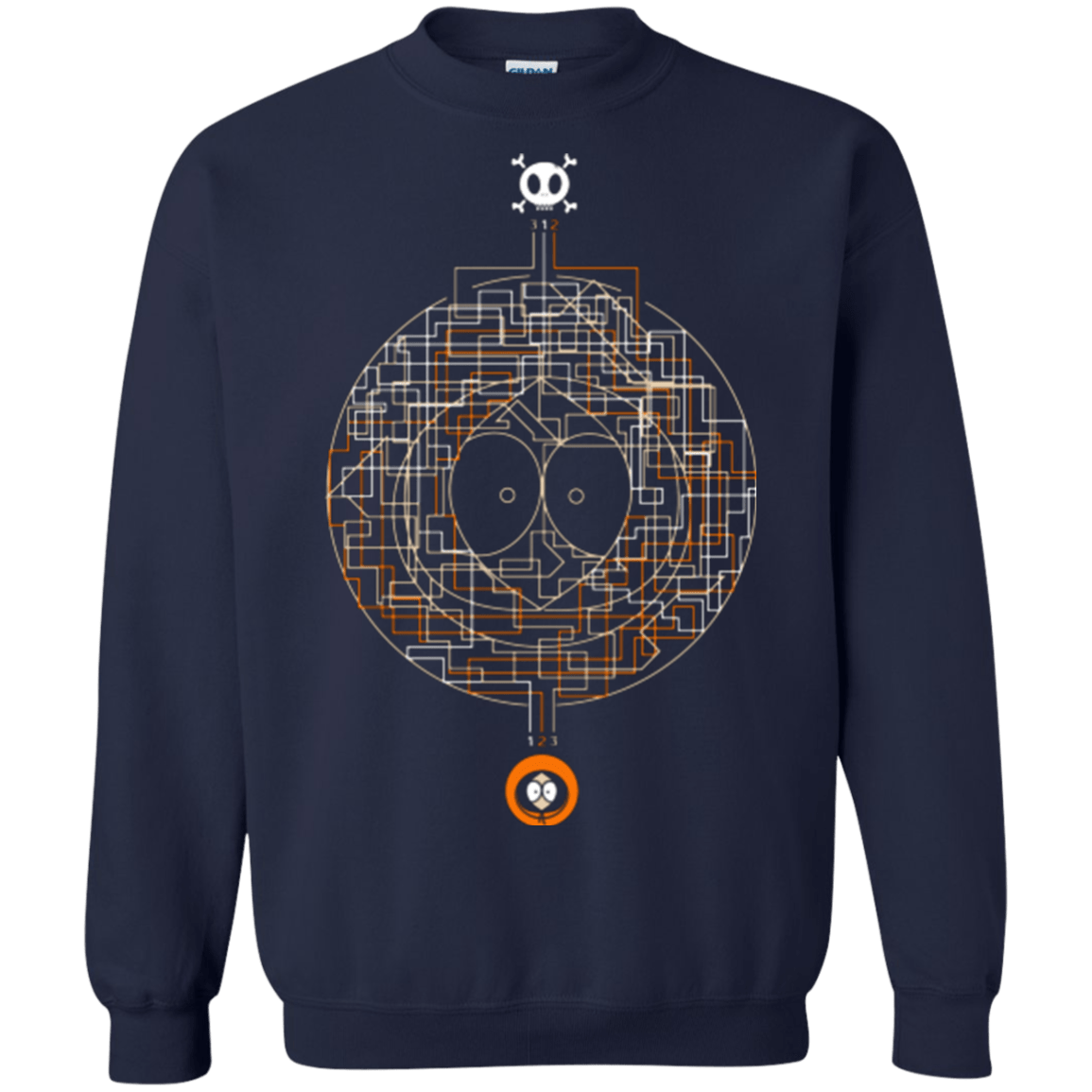 Sweatshirts Navy / Small LABYRINTH OF DEATH Crewneck Sweatshirt