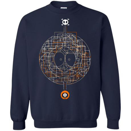 Sweatshirts Navy / Small LABYRINTH OF DEATH Crewneck Sweatshirt