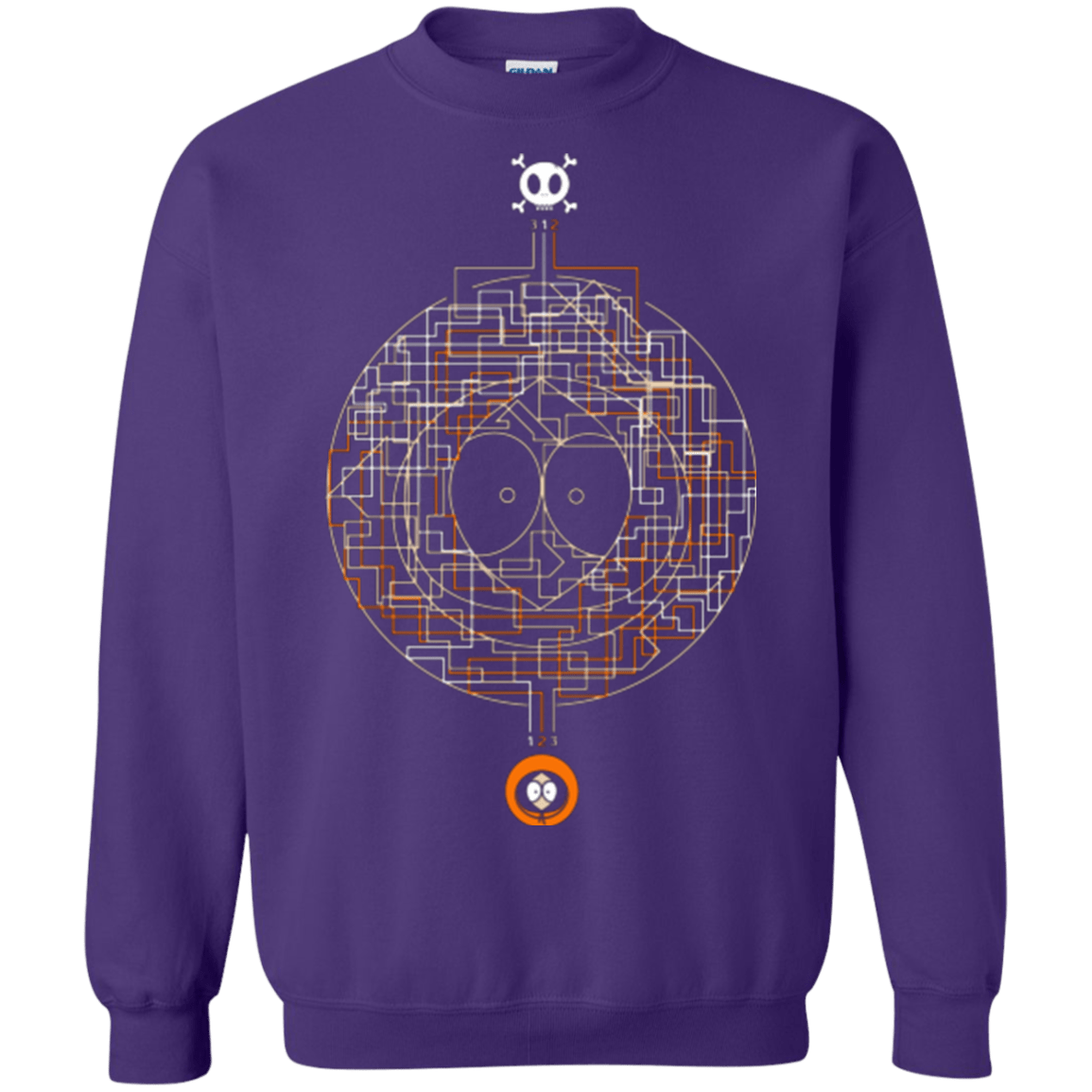 Sweatshirts Purple / Small LABYRINTH OF DEATH Crewneck Sweatshirt