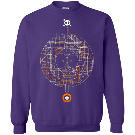 Sweatshirts Purple / Small LABYRINTH OF DEATH Crewneck Sweatshirt