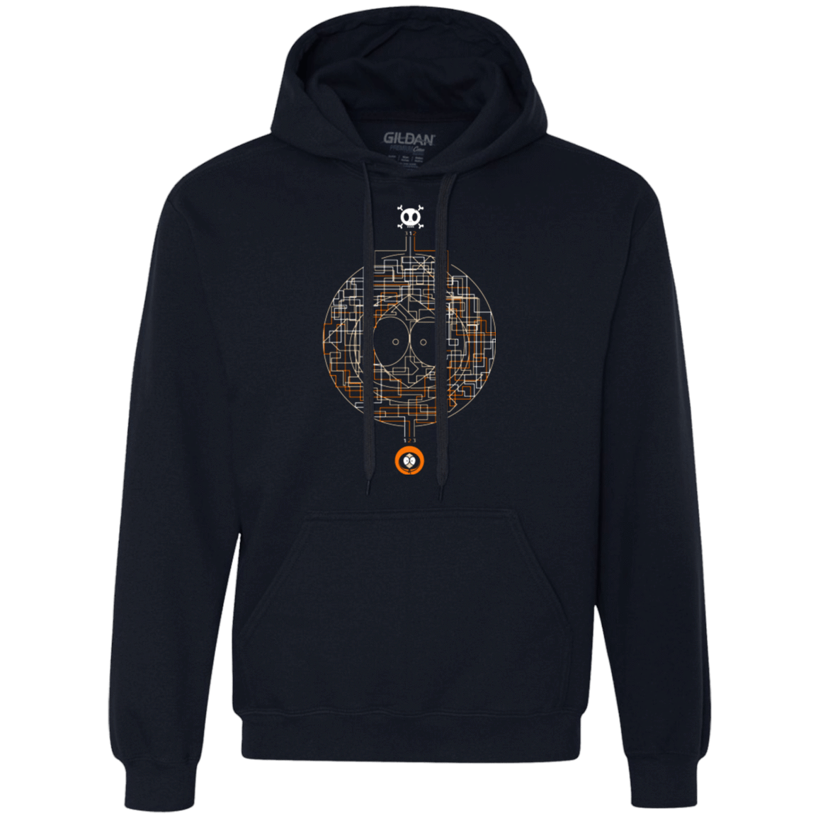 Sweatshirts Navy / Small LABYRINTH OF DEATH Premium Fleece Hoodie