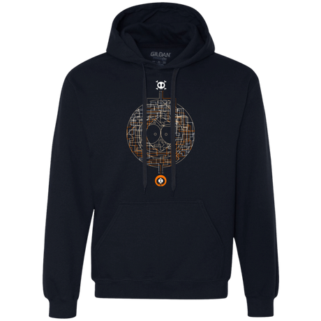 Sweatshirts Navy / Small LABYRINTH OF DEATH Premium Fleece Hoodie