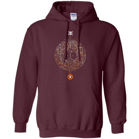 Sweatshirts Maroon / Small LABYRINTH OF DEATH Pullover Hoodie
