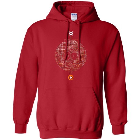 Sweatshirts Red / Small LABYRINTH OF DEATH Pullover Hoodie