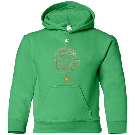 Sweatshirts Irish Green / YS LABYRINTH OF DEATH Youth Hoodie