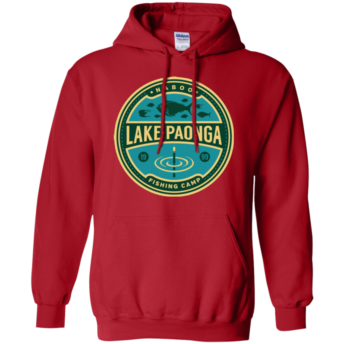 Sweatshirts Red / Small Lake Paonga Fishing Camp Pullover Hoodie