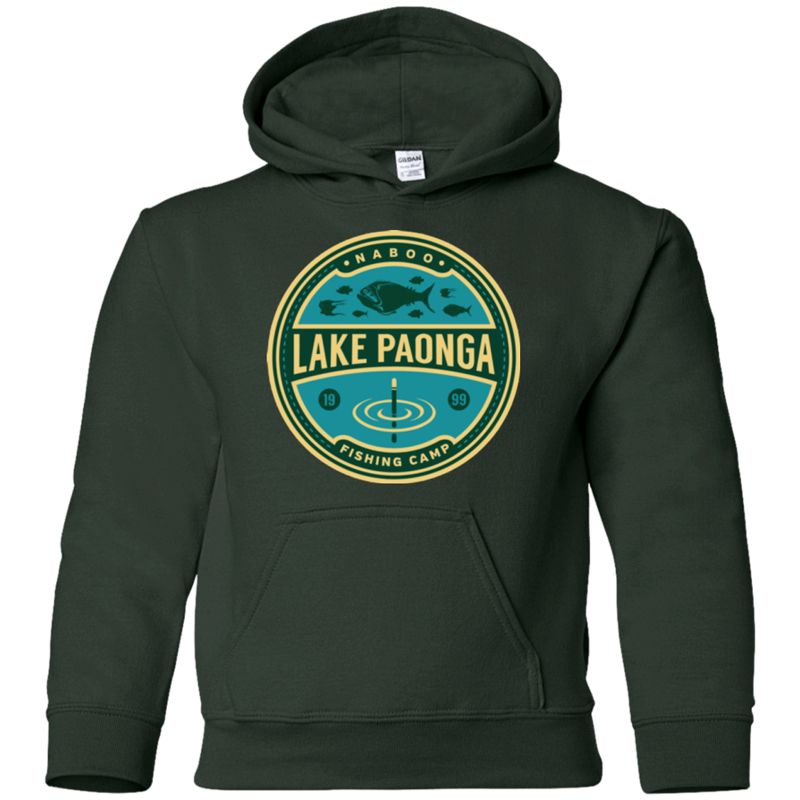 Sweatshirts Forest Green / YS Lake Paonga Fishing Camp Youth Hoodie