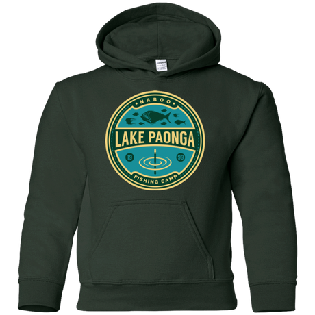 Sweatshirts Forest Green / YS Lake Paonga Fishing Camp Youth Hoodie