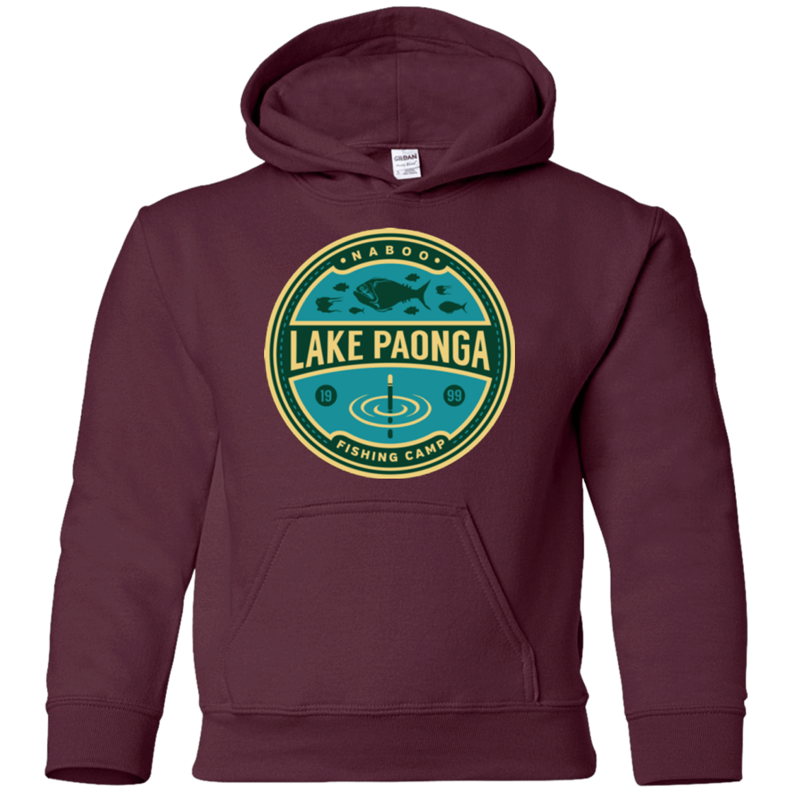 Sweatshirts Maroon / YS Lake Paonga Fishing Camp Youth Hoodie