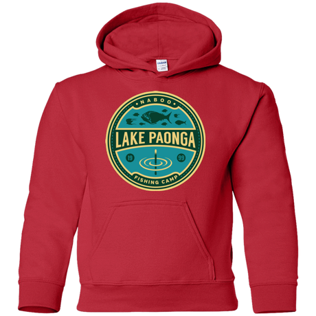 Sweatshirts Red / YS Lake Paonga Fishing Camp Youth Hoodie