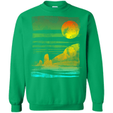 Sweatshirts Irish Green / S Landscape Painted With Tea Crewneck Sweatshirt