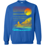 Sweatshirts Royal / S Landscape Painted With Tea Crewneck Sweatshirt