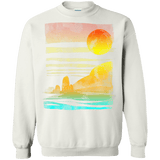 Sweatshirts White / S Landscape Painted With Tea Crewneck Sweatshirt