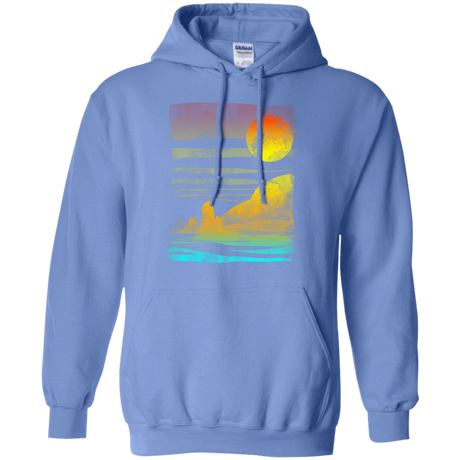 Sweatshirts Carolina Blue / S Landscape Painted With Tea Pullover Hoodie