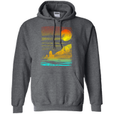 Sweatshirts Dark Heather / S Landscape Painted With Tea Pullover Hoodie