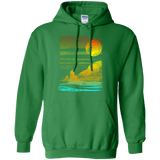Sweatshirts Irish Green / S Landscape Painted With Tea Pullover Hoodie