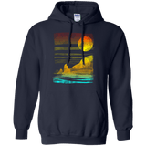 Sweatshirts Navy / S Landscape Painted With Tea Pullover Hoodie