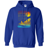 Sweatshirts Royal / S Landscape Painted With Tea Pullover Hoodie