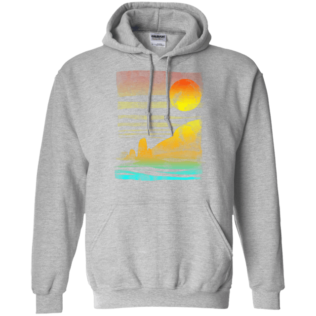 Sweatshirts Sport Grey / S Landscape Painted With Tea Pullover Hoodie