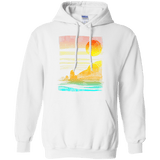 Sweatshirts White / S Landscape Painted With Tea Pullover Hoodie