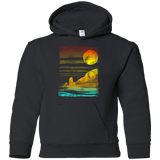 Sweatshirts Black / YS Landscape Painted With Tea Youth Hoodie