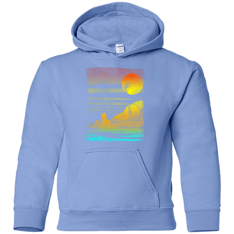 Sweatshirts Carolina Blue / YS Landscape Painted With Tea Youth Hoodie