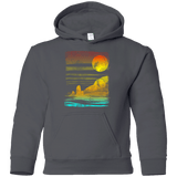 Sweatshirts Charcoal / YS Landscape Painted With Tea Youth Hoodie