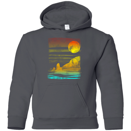 Sweatshirts Charcoal / YS Landscape Painted With Tea Youth Hoodie