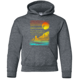 Sweatshirts Dark Heather / YS Landscape Painted With Tea Youth Hoodie