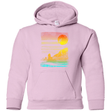 Sweatshirts Light Pink / YS Landscape Painted With Tea Youth Hoodie