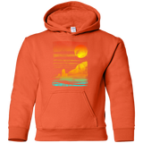 Sweatshirts Orange / YS Landscape Painted With Tea Youth Hoodie