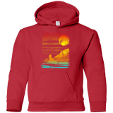 Sweatshirts Red / YS Landscape Painted With Tea Youth Hoodie