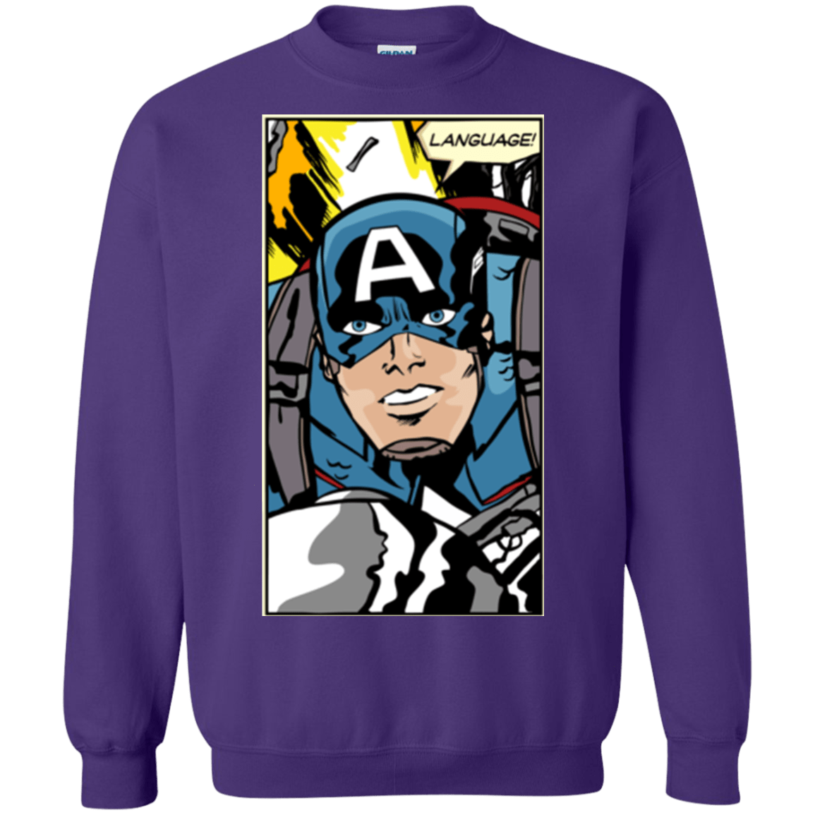 Sweatshirts Purple / S Language Crewneck Sweatshirt