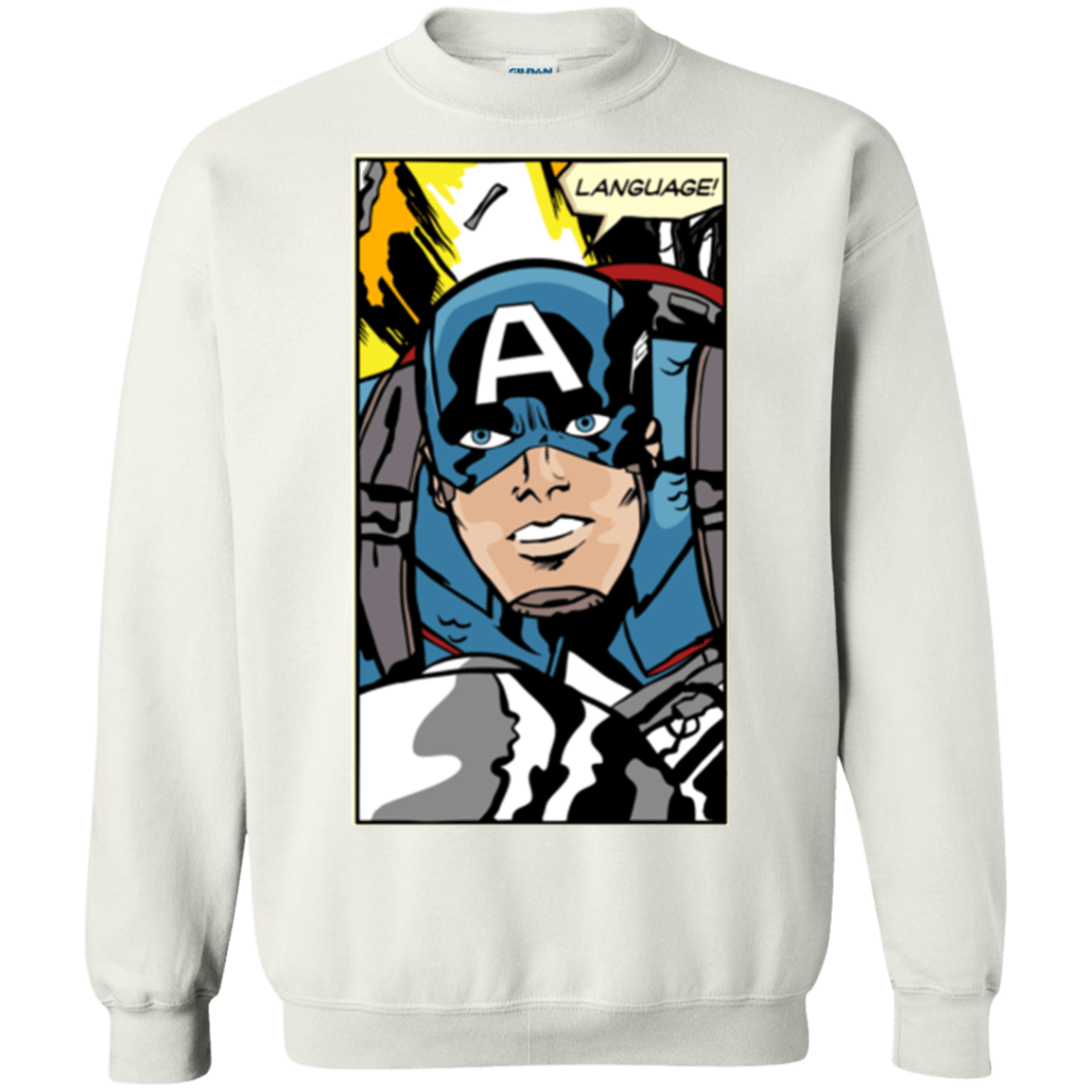 Sweatshirts White / S Language Crewneck Sweatshirt