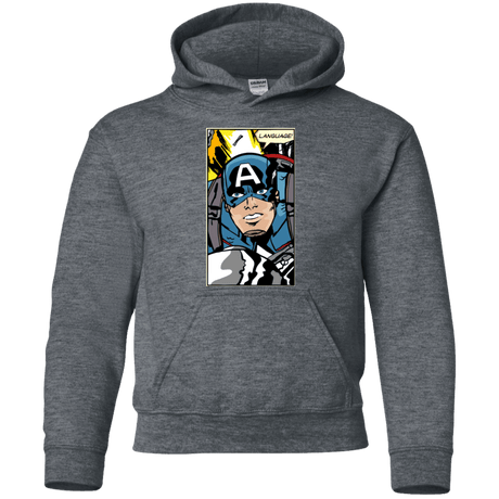 Sweatshirts Dark Heather / YS Language Youth Hoodie