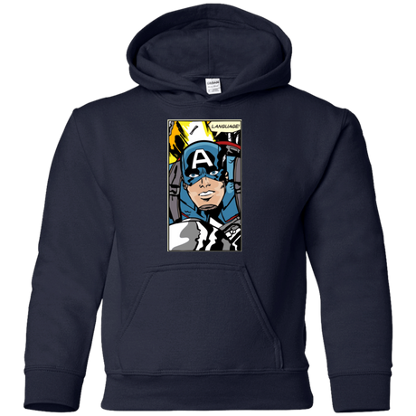 Sweatshirts Navy / YS Language Youth Hoodie
