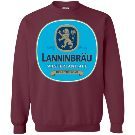 Sweatshirts Maroon / Small Lanninbrau Crewneck Sweatshirt