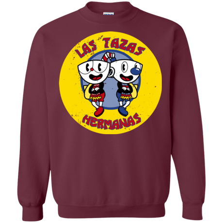 Sweatshirts Maroon / Small las tazas hermanas Crewneck Sweatshirt