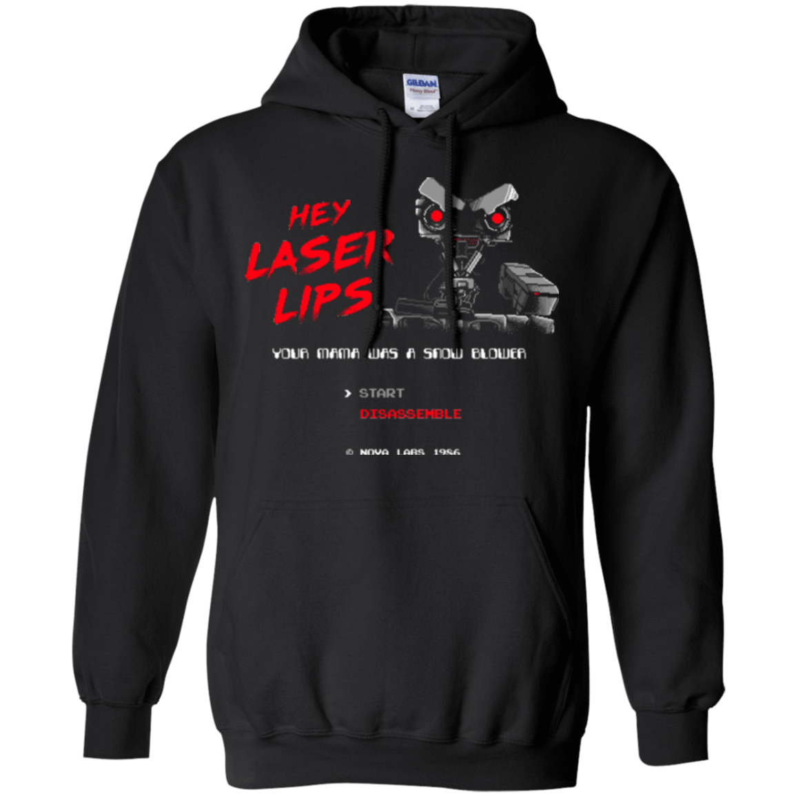 Sweatshirts Black / Small Laser Lips Pullover Hoodie