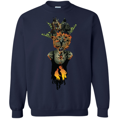 Sweatshirts Navy / S Last of Us Crewneck Sweatshirt