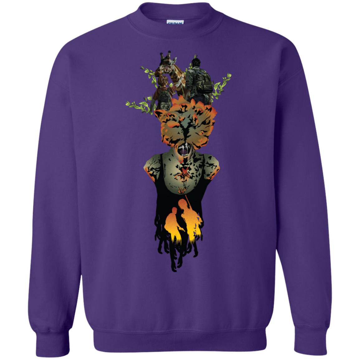 Sweatshirts Purple / S Last of Us Crewneck Sweatshirt