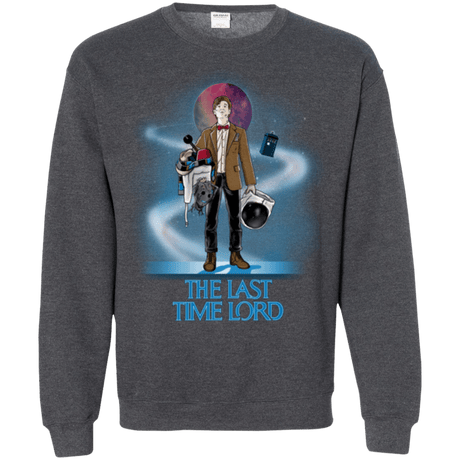 Sweatshirts Dark Heather / Small Last Time Lord Crewneck Sweatshirt
