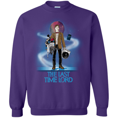 Sweatshirts Purple / Small Last Time Lord Crewneck Sweatshirt