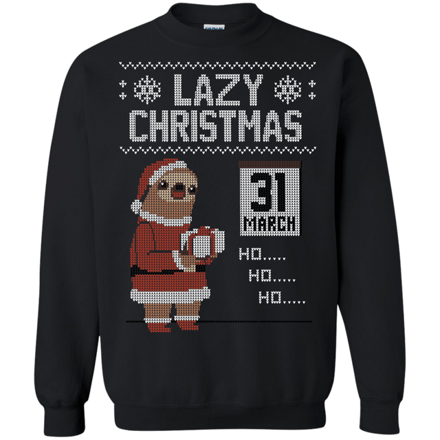 Sweatshirts Black / S Lazy Christmas Crewneck Sweatshirt