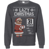 Sweatshirts Dark Heather / S Lazy Christmas Crewneck Sweatshirt