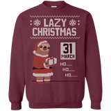 Sweatshirts Maroon / S Lazy Christmas Crewneck Sweatshirt