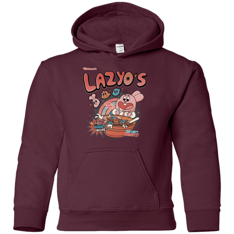 Sweatshirts Maroon / YS Lazyo's Youth Hoodie