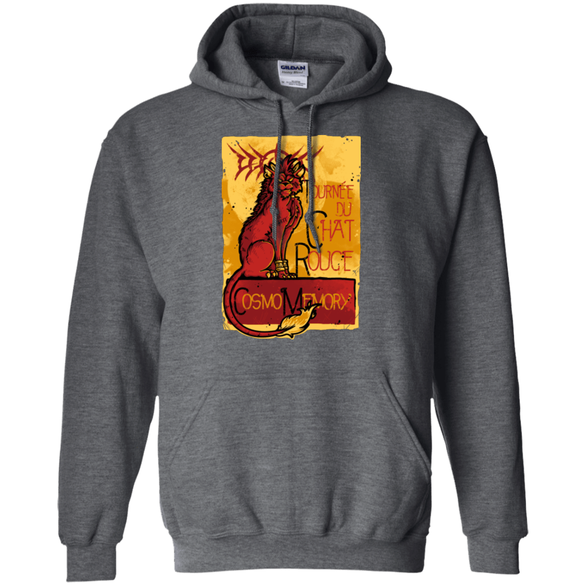 Sweatshirts Dark Heather / Small LE CHAT ROUGE Pullover Hoodie