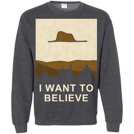 Sweatshirts Dark Heather / Small Le Petit Believer Crewneck Sweatshirt